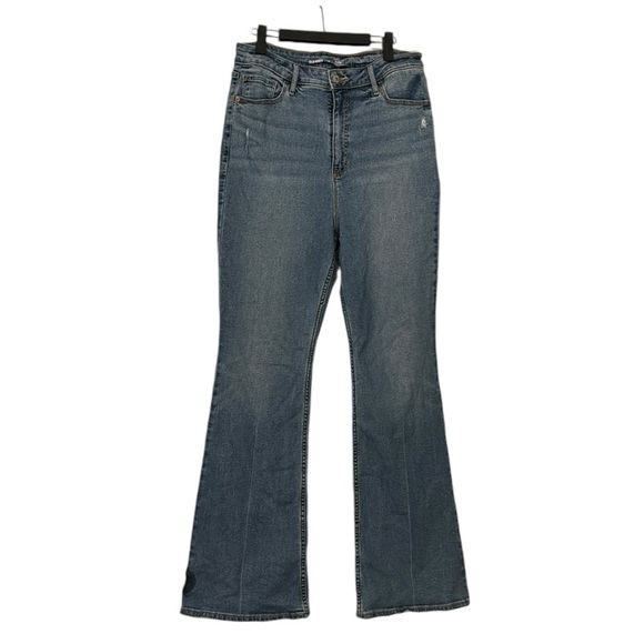 Old Navy Denim - Old Navy Higher High Rise Flare Jeans Size 12 Light Wash Boho 90s 70s